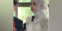 新娘因长相太美被质疑AI换脸一家人颜值出众对容貌习以为常？视频换脸秀